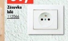 Zásuvka bílá