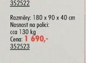 Regál kovový Drumy 180 x 90 x 40 cm