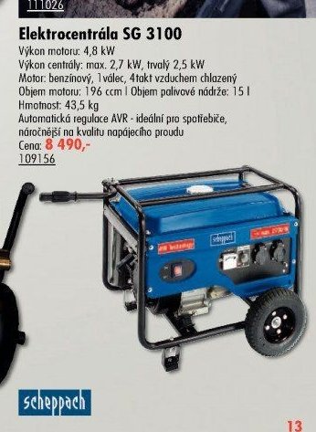 Elektrocentrála SG 3100