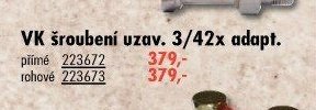VK šroubení uzav. 3/42x adapt.