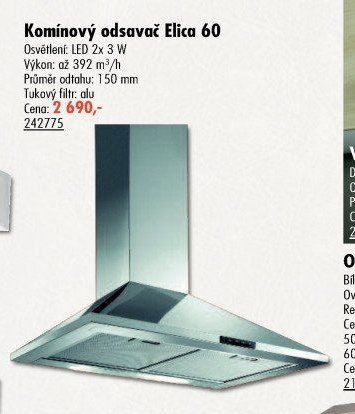 Komínový odsavač Elica 60