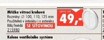 Mřížka větrací kruhová