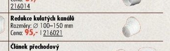Redukce kulatých kanálů