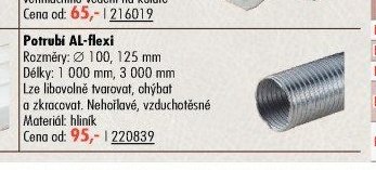 Potrubí AL-flexi