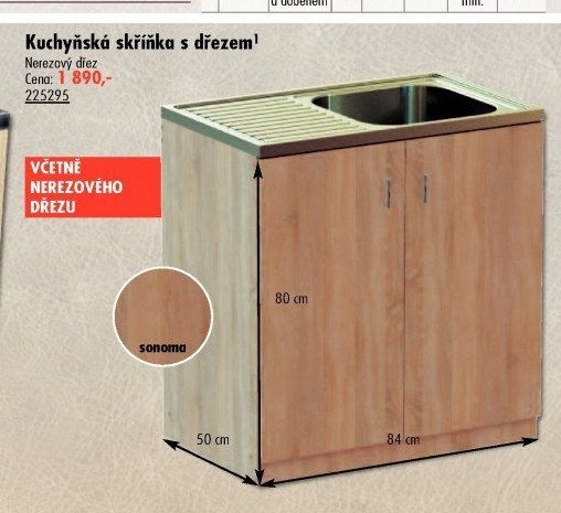 Kuchyňská skříňka s dřezem