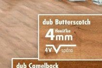 Vinyl dub Butterscotch 4mm 4V spára