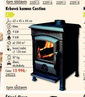 Krbová kamna Castina