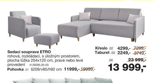 Sedací souprava ETRO