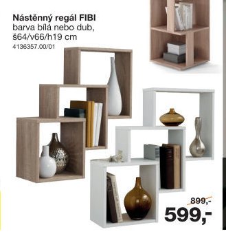Nástěnný regál FIBI