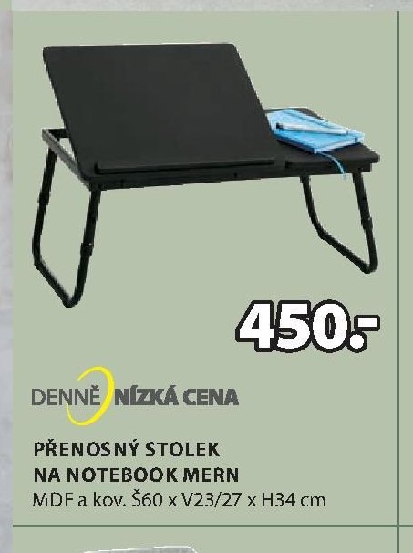 PŘENOSNÝ STOLEK NA NOTEBOOK MERN