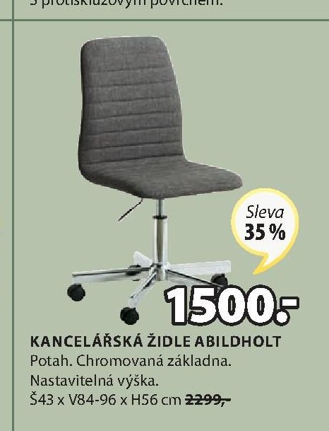 KANCELÁŘSKÁ ŽIDLE ABILDHOLT