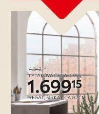 Regál, šířka cca 82 cm
