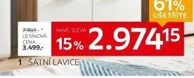 šatní lavice