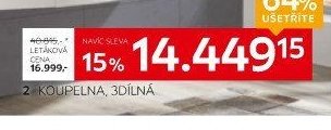 koupelna, 3dílná