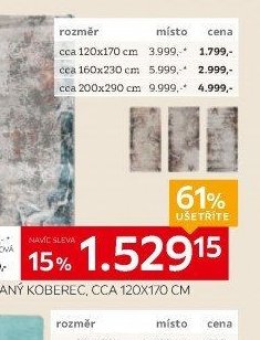 2 TKANÝ KOBEREC, CCA 120X170 CM