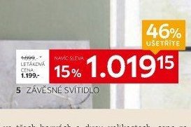 5 ZÁVĚSNÉ SVÍTIDLO
