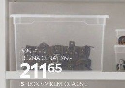 BOX S VÍKEM, CCA 25 L
