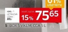 BOX S VÍKEM, CCA 5 L