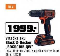 Aku vrtačka Black&amp