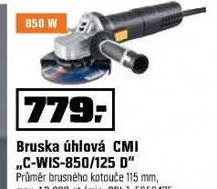 Úhlová bruska CMI C-WIS-850/125 D
