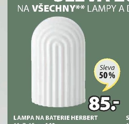 Lampa na baterie HERBERT