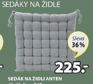 SEDÁK NA ŽIDLI ANTEN 43x43x5 cm