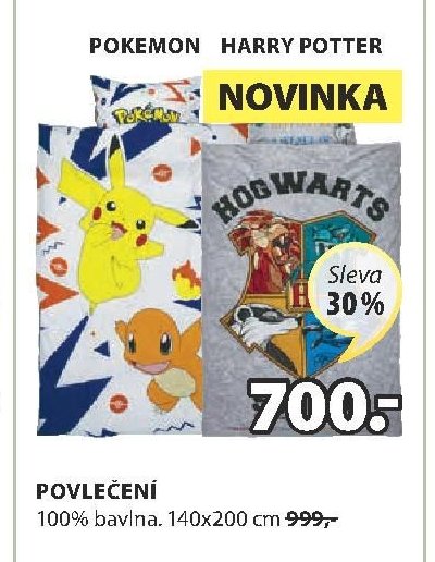 Povlečení POKEMON/HARRY POTTER