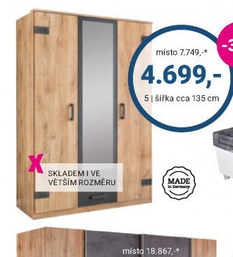 Skříň s posuvnými dveřmi PULS