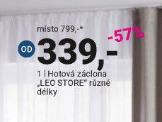 Hotová záclona LEO STORE
