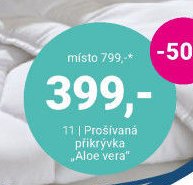 Prošívaná přikrývka „ALOE VERA“