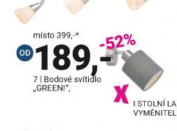 Bodové svítidlo „GREENI“