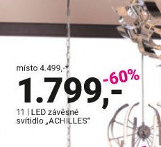 LED závěsné svítidlo ACHILLES