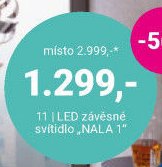 LED závěsné svítidlo NALA 1