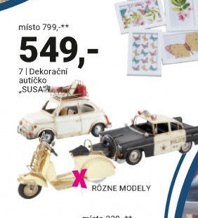 Dekorační autíčko SUSA