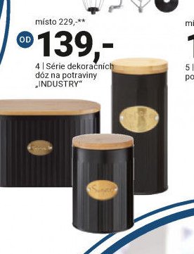 Série dekoračních dóz na potraviny INDUSTRY
