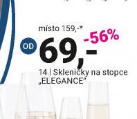 Skleničky na stopce ELEGANCE