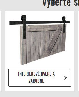 Interiérové dveře a zárubně