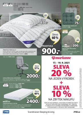 akční leták Jysk 16.9.2021-29.9.2021