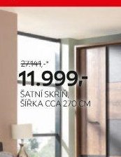 ŠATNÍ SKŘÍŇ, ŠÍŘKA CCA 270 CM