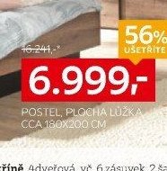 POSTEL, PLOCHA LŮŽKA CCA 180X200 CM