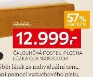 ČALOUNĚNÁ POSTEL, PLOCHA LŮŽKA CCA 180X200 CM