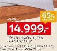 POSTEL, PLOCHA LŮŽKA CCA 180X200 CM