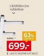 2 LED STROPNÍ SVÍTIDLO
