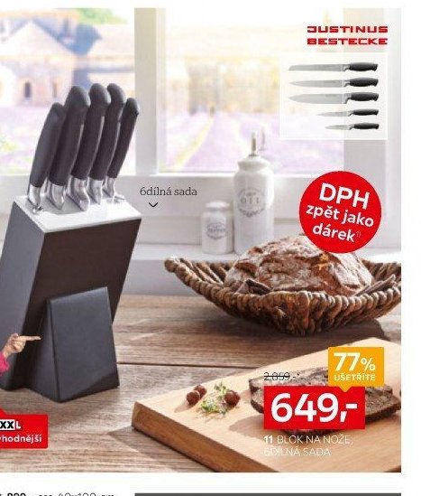 11 BLOK NA NOŽE, 6DÍLNÁ SADA