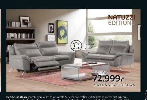 Kožená sedací sestava (Natuzzi Editions)