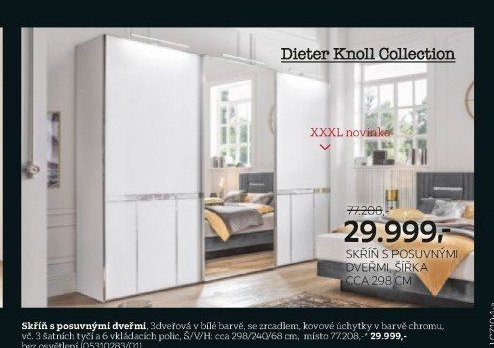 SKŘÍŇ S POSUVNÝMI DVEŘMI, ŠÍŘKA CCA 298 CM