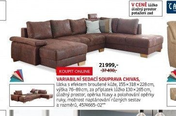 Variabilní sedací souprava Chivas