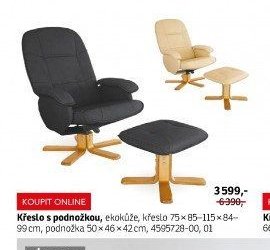 Křeslo s podnožkou