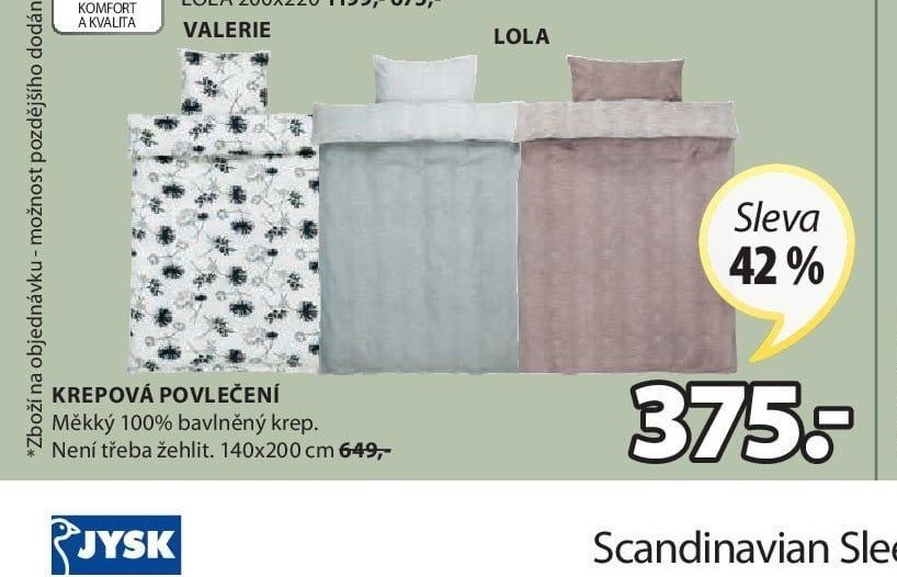 KREPOVÁ POVLEČENÍ
