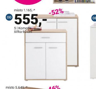 Komoda šířka 60 cm
